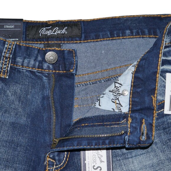 NEW True Luck Embroidered Jeans Men's Size 32x32 Straight leg BKE NWT - Picture 6 of 9